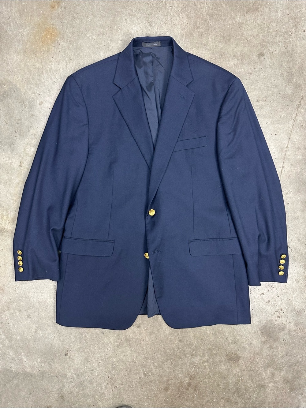 Ralph Lauren Navy Sport Coat with Gold Buttons